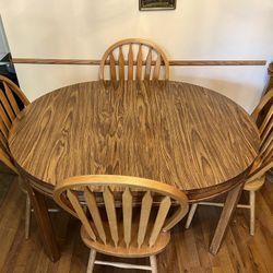 Dining Table A-America  With Extension Part With 4 Chairs