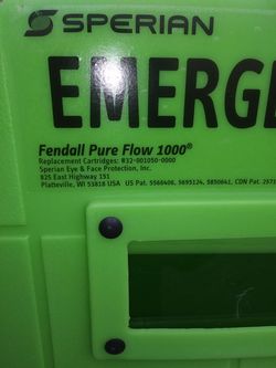 Fendall pure flow 1000 emergency eye wash