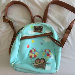 Loungefly Disney Pixar "Up" Young Carl & Ellie Balloon Mini Backpack