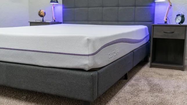 Free Purple Mattress And Bed Frame- King Size