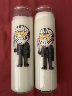 Jason day of the dead candle