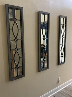 3 Large Decorative Mirrors 150.00 For All