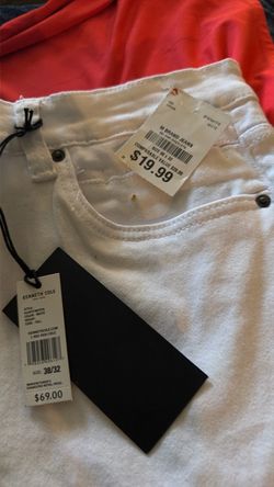 Men white. Jeans