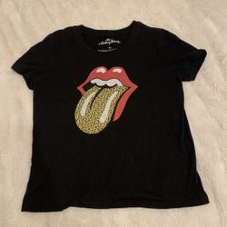Rolling Stones Girls’ Black Tee-Shirt