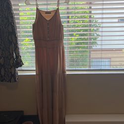 Long Beige Dress