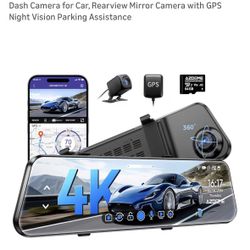 AZDOME PG17 12” 4K Mirror Dash Cam