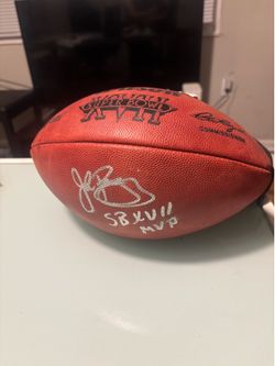 Washington Commanders Redskins Signed Football Superbowl XVII MVP John Riggins