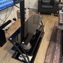 Glass TV Stand Perfect For Up to 75”