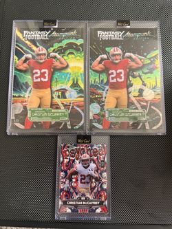 🔥 CHRISTIAN McCAFFREY RARE BUNDLE 🔥 2x MAMMOTH 1/1s + PSYCHED 1/2 — $130 TAKES ALL 3