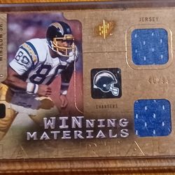 Kellen Winslow Sr San Diego Chargers 40/99 Winning Materials Duel Patch Jersey 2009 