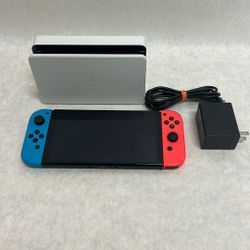 Nintendo switch OLED with doc and power cord