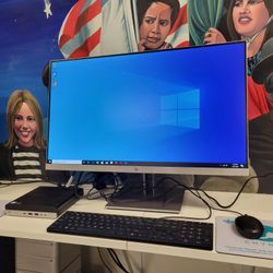 VERY FAST HP ELITEDESK MICRO COMPUTER QUAD CORE I5 BUNDLE WITH 27" MONITOR