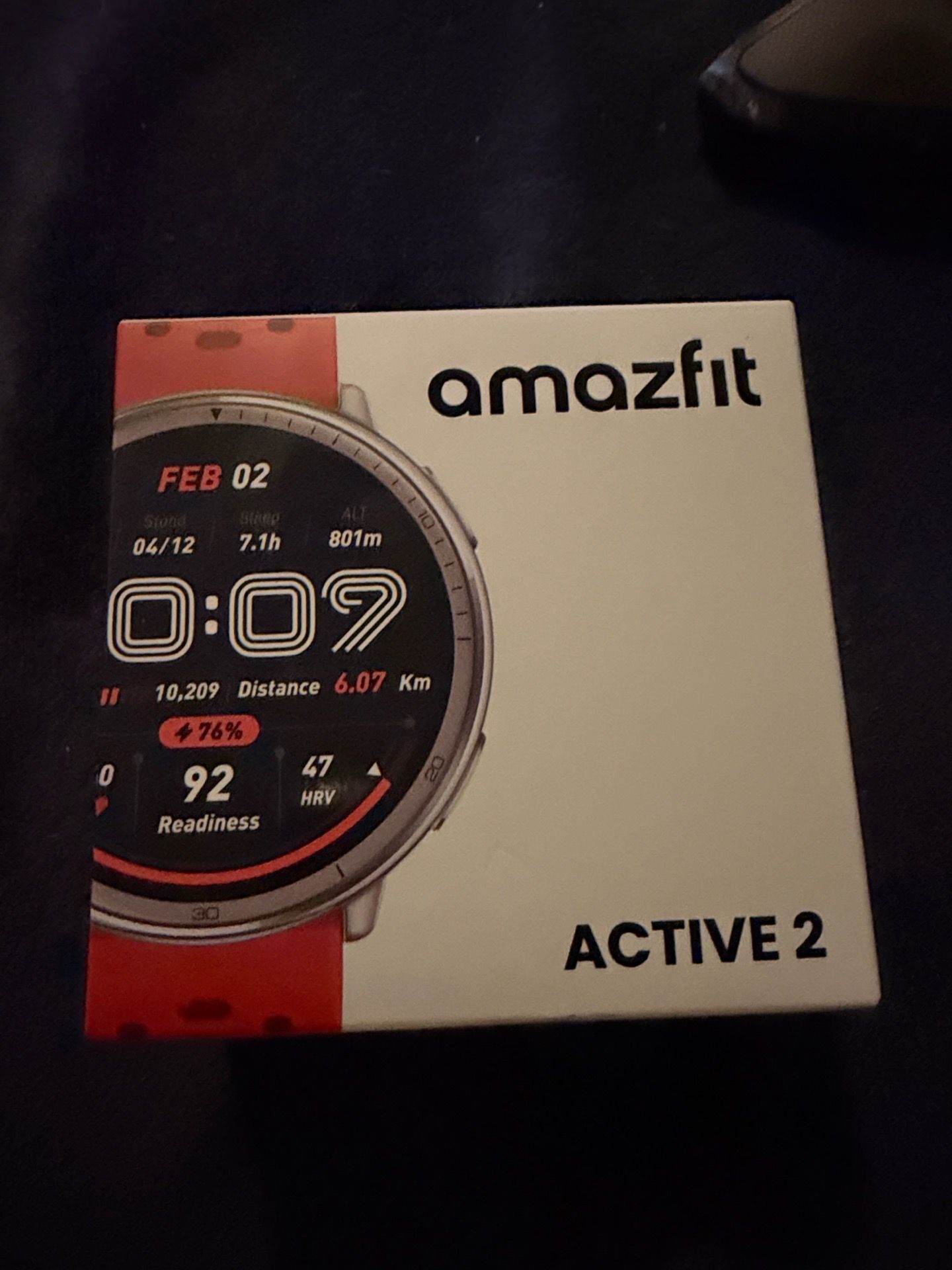 Amazfit Active 2 44mm AMOLED 512 MB Fitness Smart Watch Zepp OS (Red)