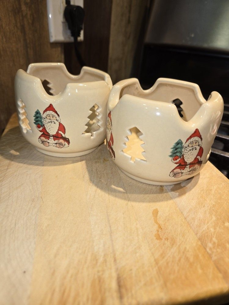 Vintage Christmas Candle Holder