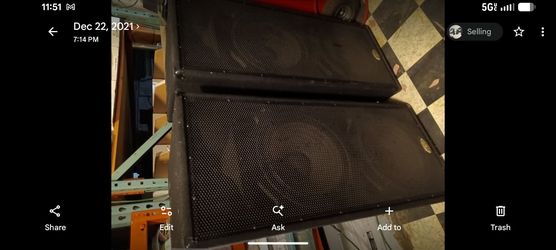Cash or trade duel 15-inch speaker cabinet