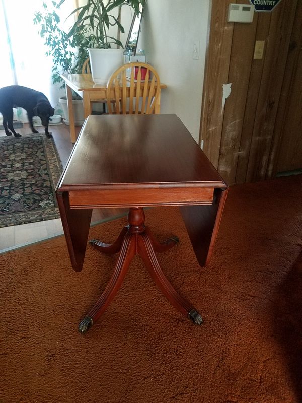 Antique table w/ folding down sides, for Sale in Auburn, WA OfferUp