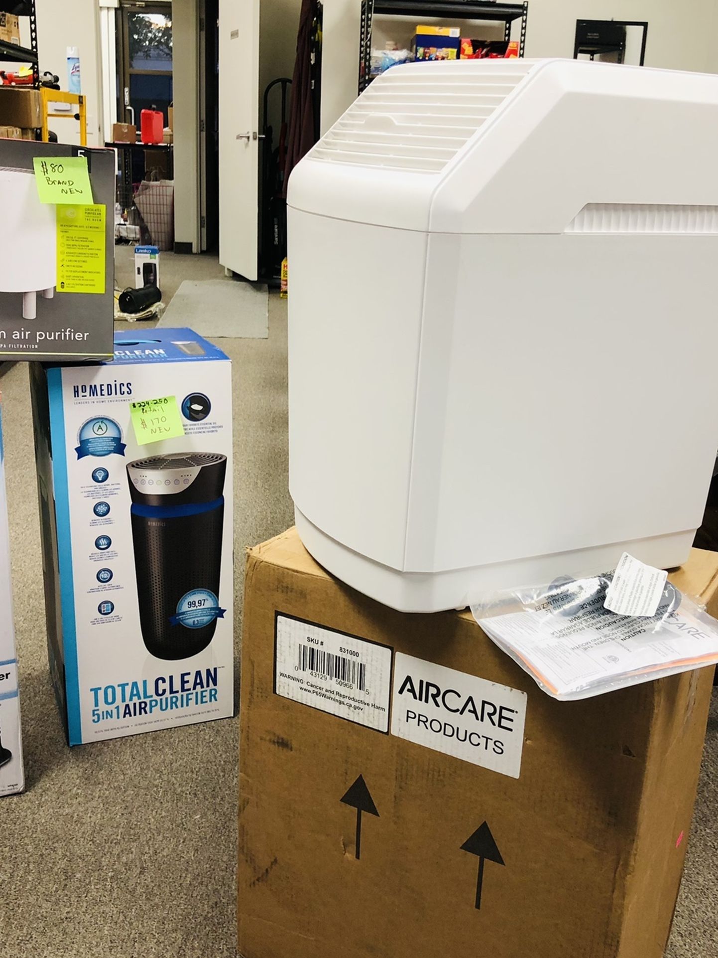 NEW !! AIR CARE 2700 Sq Ft 6 GALLON EVAPORATIVE HUMIDIFIER ! Fully Complete