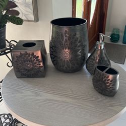 Bathroom Waste Basket Set