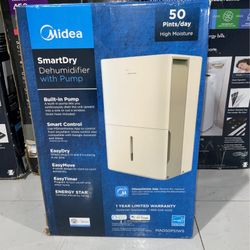 Midea Smartdry Dehumidifier W Pump 