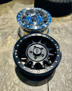 3Day HUGE SALE. ON 15X7 5x4.4 beadlock wheels for POLARIS KAWASAKI CFMOTO SEGWAY 5 LUG SXS UTV ( WE FINANCE.