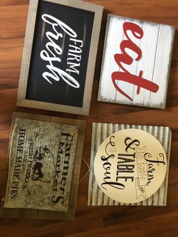 Farmhouse decor signs