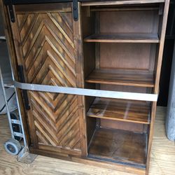 Sliding Door Chest Dresser Great Condition 