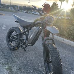 20” Fat Tire 7 Speed Electric Bike Off Road  And City Riding Ebike 40MPH Financing Deal Available! $10 To $100 Down Payment Take It Home! 