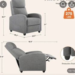 Recliner with Massager New Floor Model 
