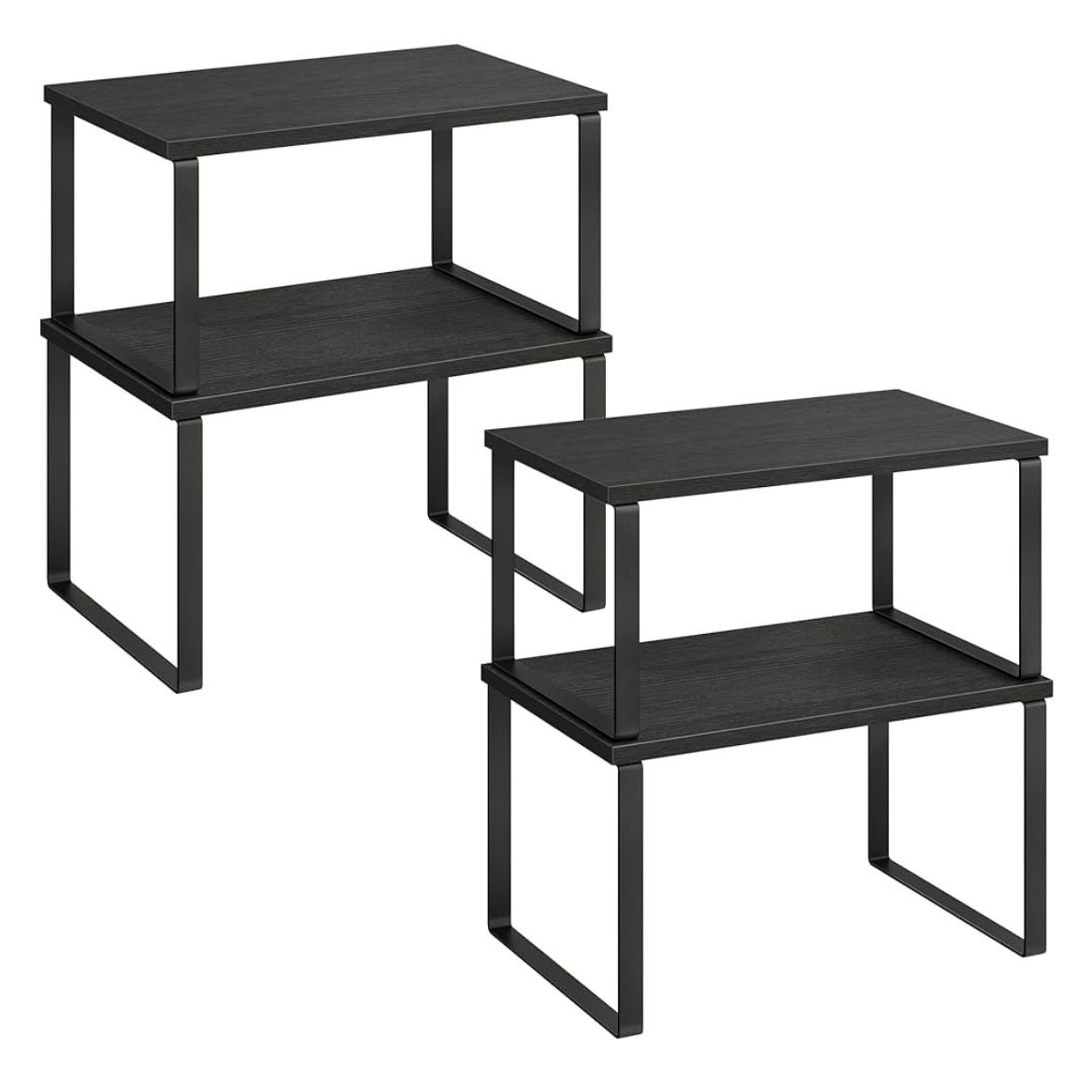 SONGMICS Cabinet Organizer Shelf Set