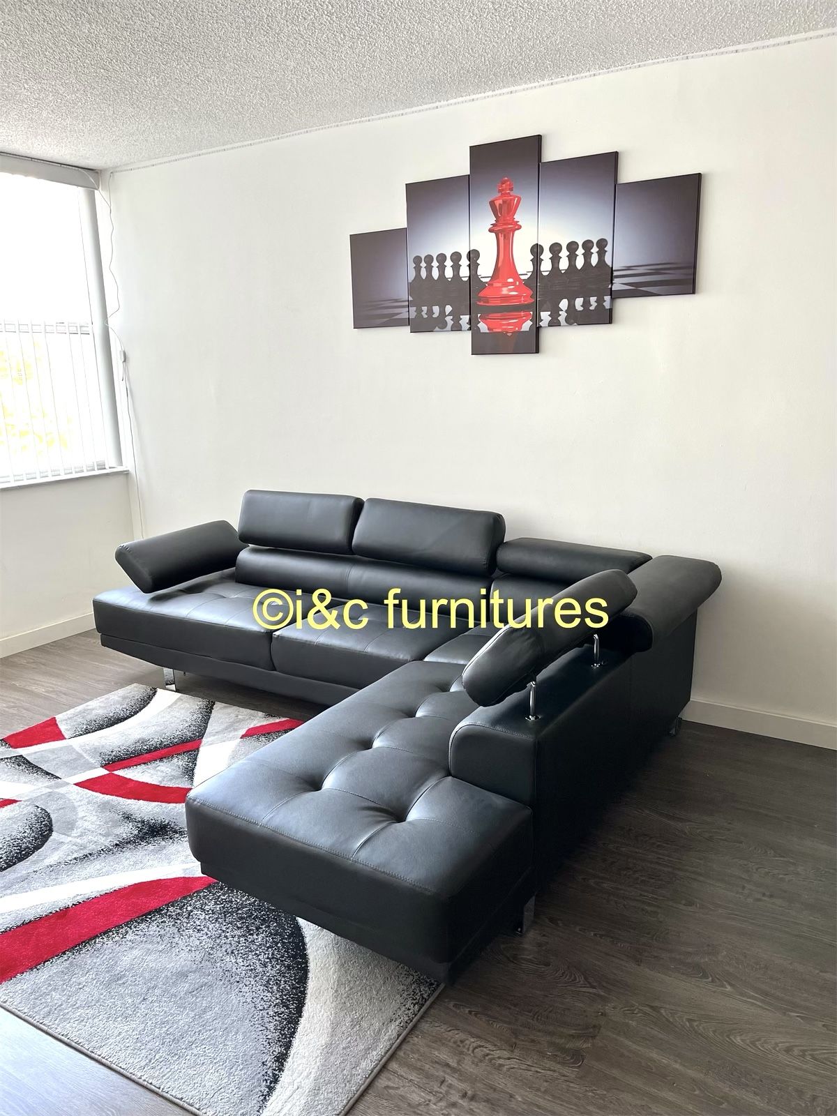 Couch Sofa Sectional Love Seat New In The Box 📦 Same Day Delivery. Black Gray White Red