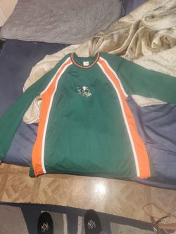VINTAGE Miami Hurricanes football long sleeve warm up 