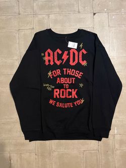 AC/DC world tour crew neck size large NWT