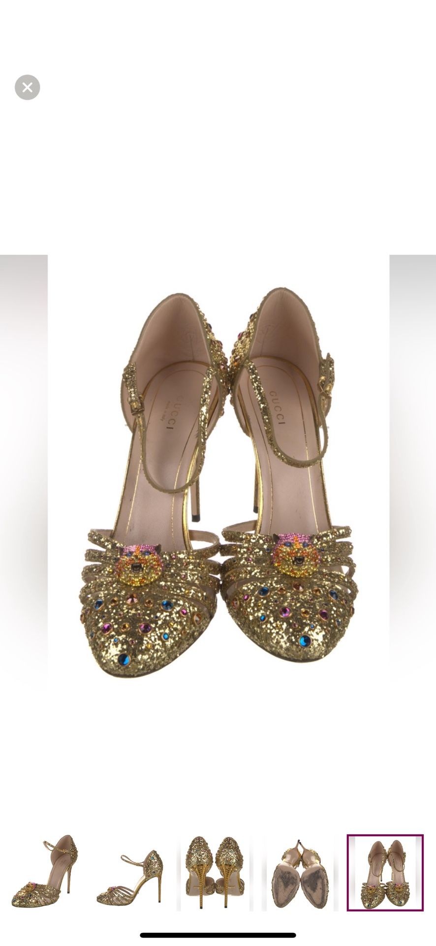Polignac Feline Glitter Heels