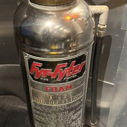 Vintage  Fire Extinguisher Antique Industrial lamp Decor