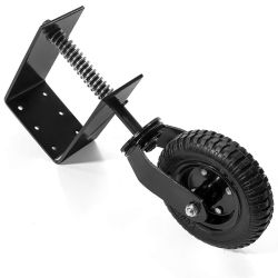  Universal 8" Flat-Free Tire Gate Wheel Suspension Spring-Loaded Wood Chainlink Gate Caster Wheel Weight Capacity 200lb