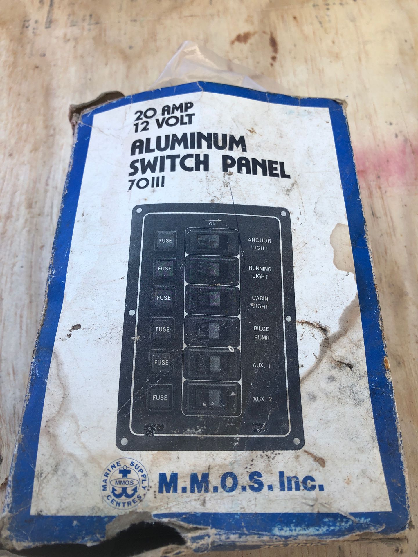 Aluminum six switch panel