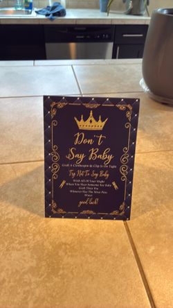 Baby shower game