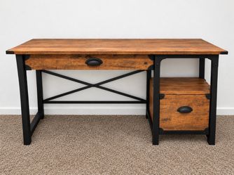 Rustic Style Wooden Desk