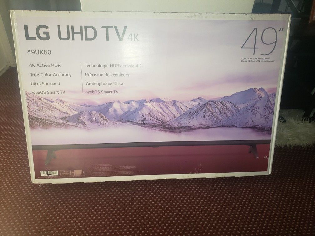 LG UHD TV 4k model 49UK60 49 inch