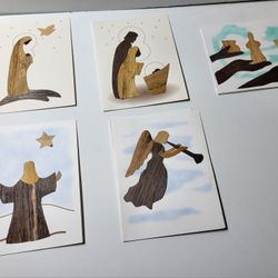 Rare Find! 5 Beautiful Christmas Handmade by the poor of the Caribbean 