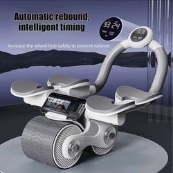 Brand New Dual Wheel Abs Workout With Elbow Support & Knee Pad Included.