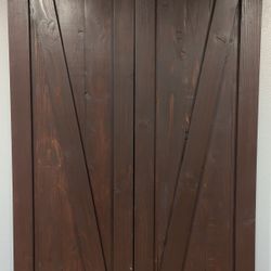 Barn Doors + Slider Track/Hardware Kit 
