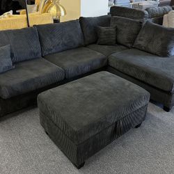 Black Sectional 