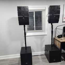 PRORECK 12-Inch 4000W P.M.P.O PA Speaker System Line Array Speaker Subwoofer