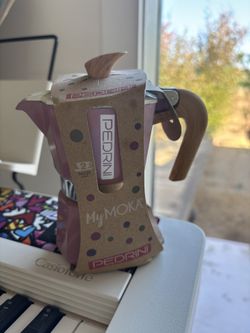 Pedrini Pink NEW MyMoka Moka Stove Pot Espresso Caffe Maker 2 Cups
