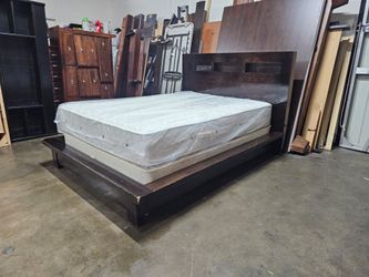Queen bed and mattress