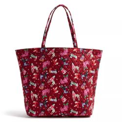 Essential Grand Tote Bag Bear Bradley Holiday Hounds 