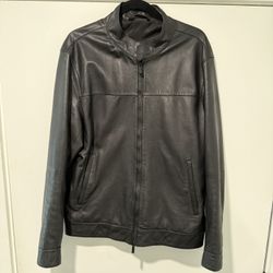 Massimo Dutti Men’s Real Leather Jacket - Size L