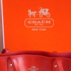 Coach F58846 SV/Hot Pink Leather City Zip Top Tote Bag Purse