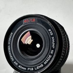 Konica 40mm 1.8 Vintage Lens 